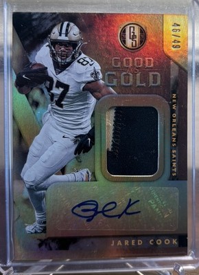 2020 Gold Standard JARED COOK Good As Gold Prime Patch Autograph /49 #GG37 Auto