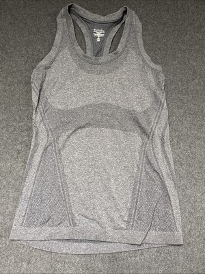 Athleta Racerback Tank Top Gray Women s Size S Stretch Activewear Athletic