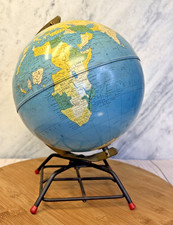 Replogle Globes Simplified 8 inch Globe on Wire Stand Made in USA