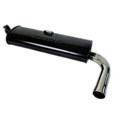 Empi 3644 Black Single Muffler Only For Empi 3682 Header Vw Bugghia