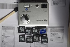 KONICA MINOLTA DiMAGE X31 Silver Compact Digital Camera Tested Seller Japan