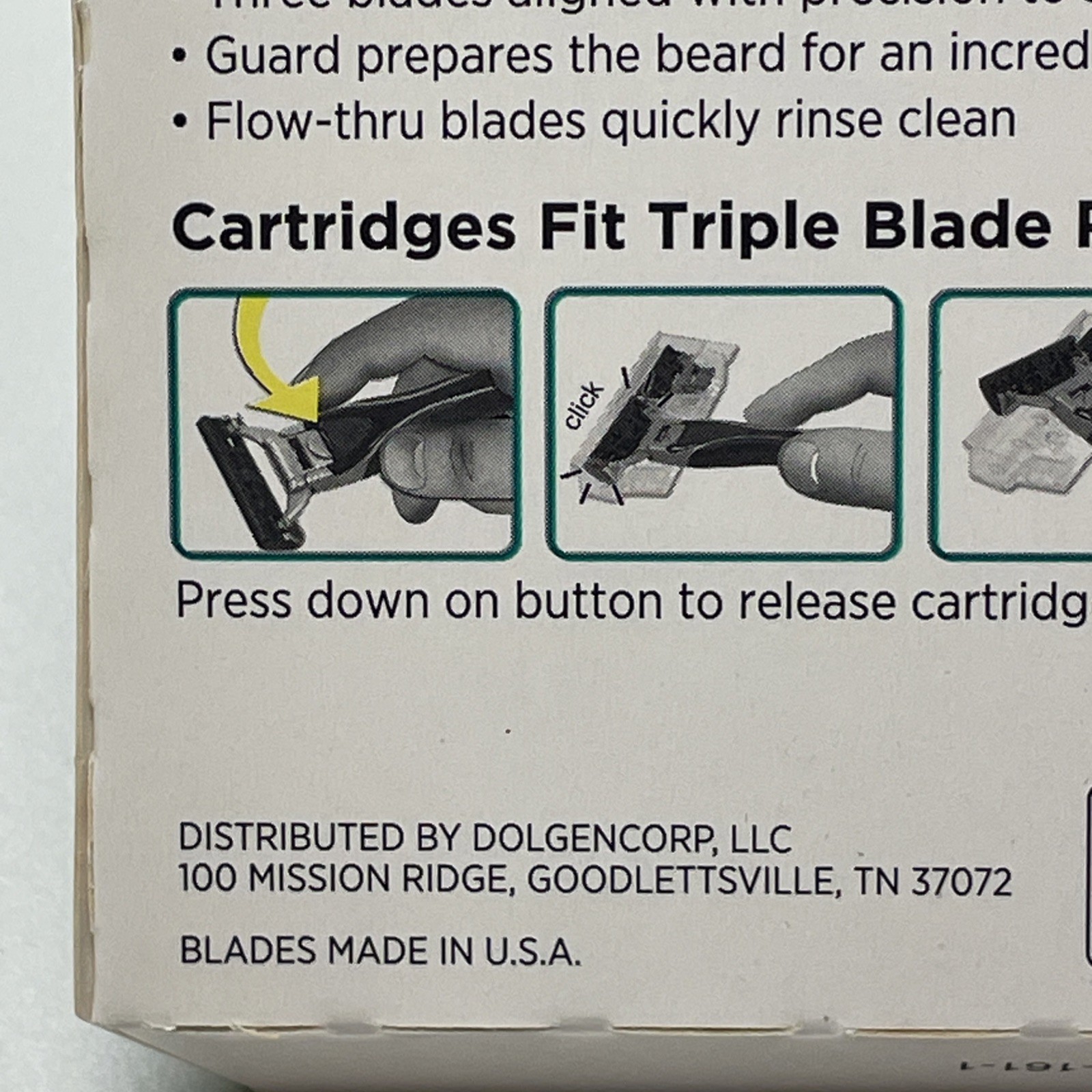 18 Triple Blade Razor Cartridges  Refill New DG Body