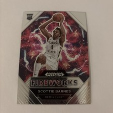 2021 Panini Prizm Draft Picks Fireworks #4 Scottie Barnes (RC)