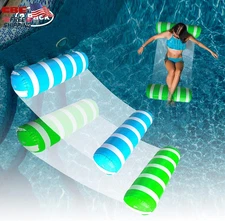 Inflatable Pool Float Adult Water Hammock Lounge Chair 4 in 1