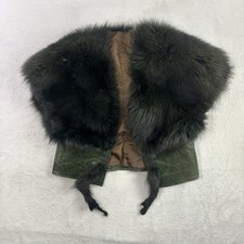 Vintage Rosendorf Evans Green Mink Coat Vest Size Very Nice Fancy Leather