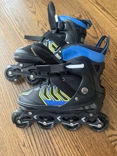 Adjustable Inline Skates With Light-up Wheel, 4 Adjustable Sizes: 5-8