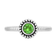 Natural Green Onyx 925 Sterling Silver Ring s.6 Jewelry R-1045