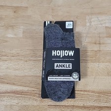 Hollow Performance Alpaca Ankle Socks Grey Large Men 10.5-13 Women 10.5-12
