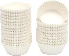 300 Count Jumbo Cupcake Liners White Muffin Liners Food Grade Baking Cups Paper