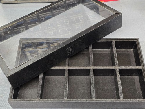 10-Slot Watch, Jewelry, or Parts Deep Clear Top Storage Display Tray / Black