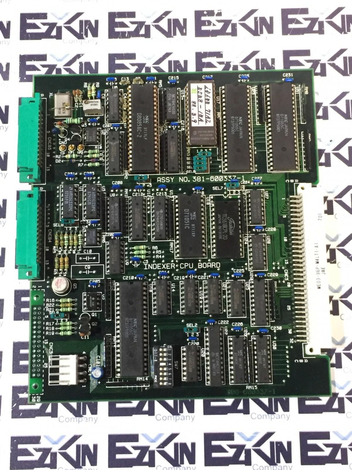 Tokyo Electron Tel 308-600337-1 Indexer CPU Board
