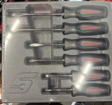 Brand New Snap On Screwdriver Set Dark Titanium Grip 6 Piece