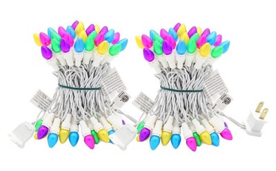 Easter Lights String，Easter Decorations, 2PACK 100ct (pack of 2), Multicolor 