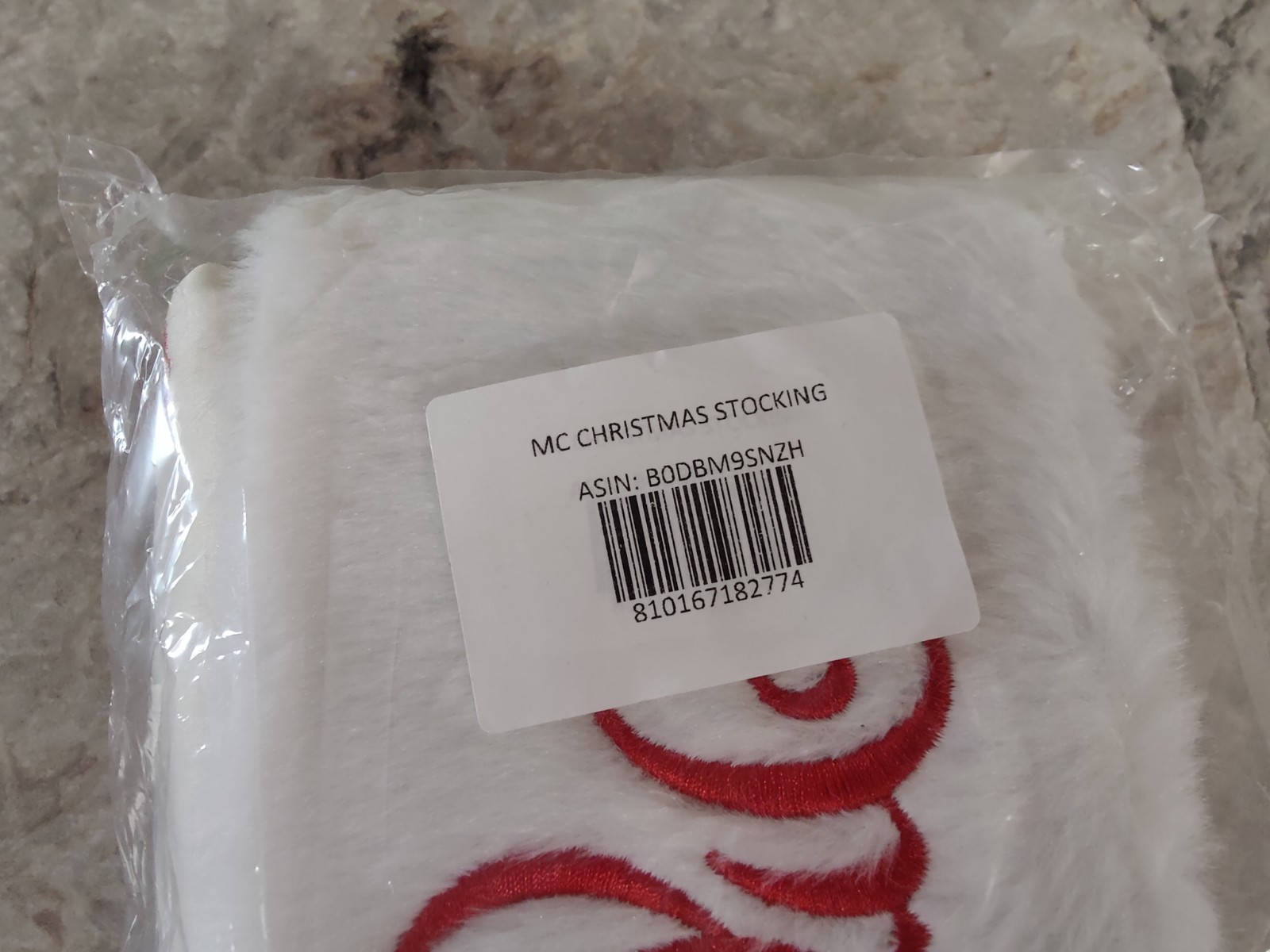 Mariah Carey Official Christmas Satin Embroidered Stocking - Holiday Collection