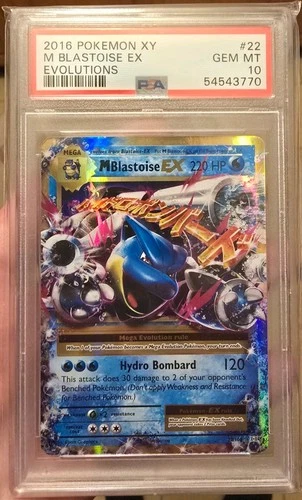 Pokémon Mega Blastoise EX Evolutions 22/108 PSA 10 Holo Rare EX