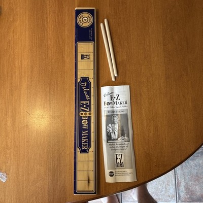 Deluxe EZ Bow Maker Ribbon Spool Holder Vintage-As Seen on TV-EZ Craft 2 Dowels