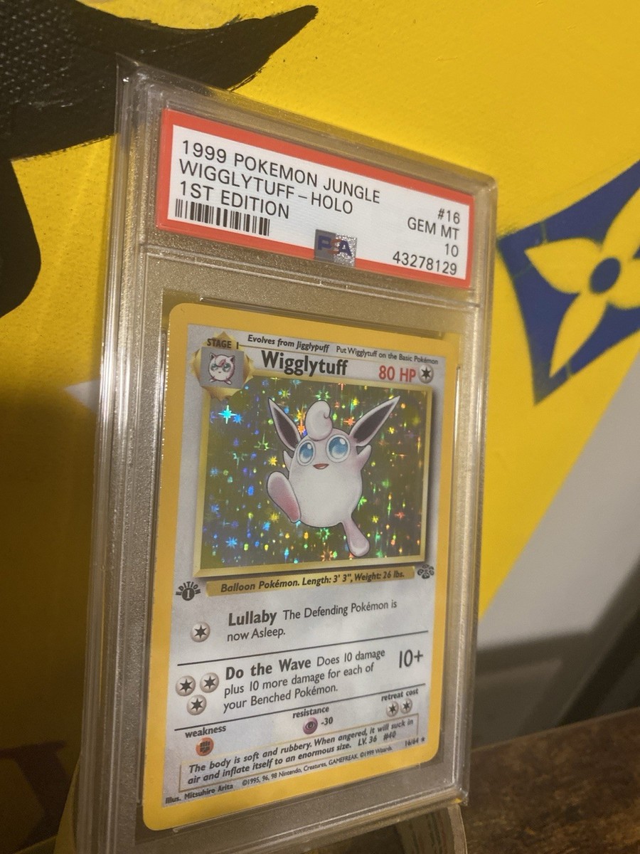 PSA 10 First Edition Wigglytuff Holo GEM MINT Extremely Hard To