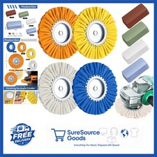 Polishing Kit 8 Inch Airway Buffing Wheels for Aluminum Brass Stainless Steel