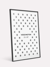 22" x 28" Large Poster Frame Black Hangs Lateral or Vertical by VOSSINGTON