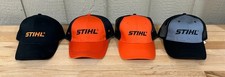 4 Stihl Chainsaw Neon Orange Grey Black Cap Baseball Hat Officially Licensed