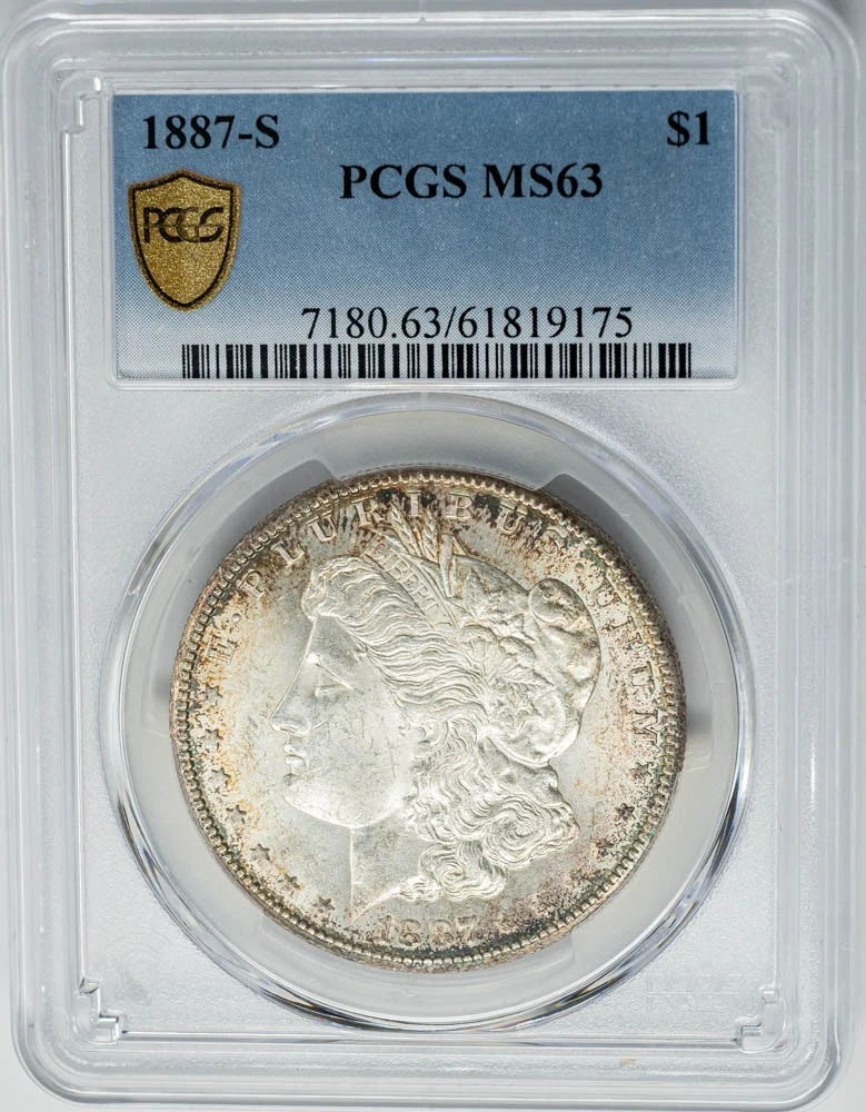 MS 63 Graded 1887 Year Morgan US Dollars (1878-1921) for sale | eBay
