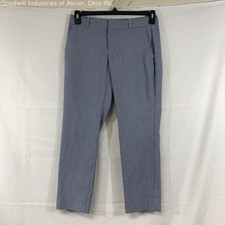 Gently Loved Banana Republic Blue Striped Women's Ryan Pants, Sz. 2P