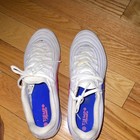 Nike Tiempo White Pink Blue Mens Football Cleats Molded Studs — photo 2