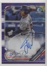 2019 Bowman Chrome Prospect Purple Refractor /250 Dom Thompson-Williams Auto 0w8