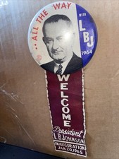 Lyndon L.B.Johnson Inauguration  Jan 20th, 1965 President Political Pin Button 