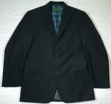 Ralph Lauren Tuxedo Jacket 40R Black Wool 2 Button Super 100s Worsted Wool Prom