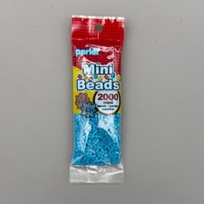 Perler Mini Beads 2000 Count Turquoise 80-14092 Craft Kit For DIY Projects