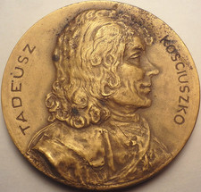 1746-1946 TADEUSZ KOSCIUSZKO Medallic Art NY. BRONZE POLAND AMERICA 2 1/2  MEDAL