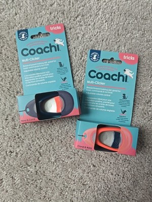 Dog Puppy Pet Training Aid Pro Clicker Adjustable Volume And Reflective Lanyard 