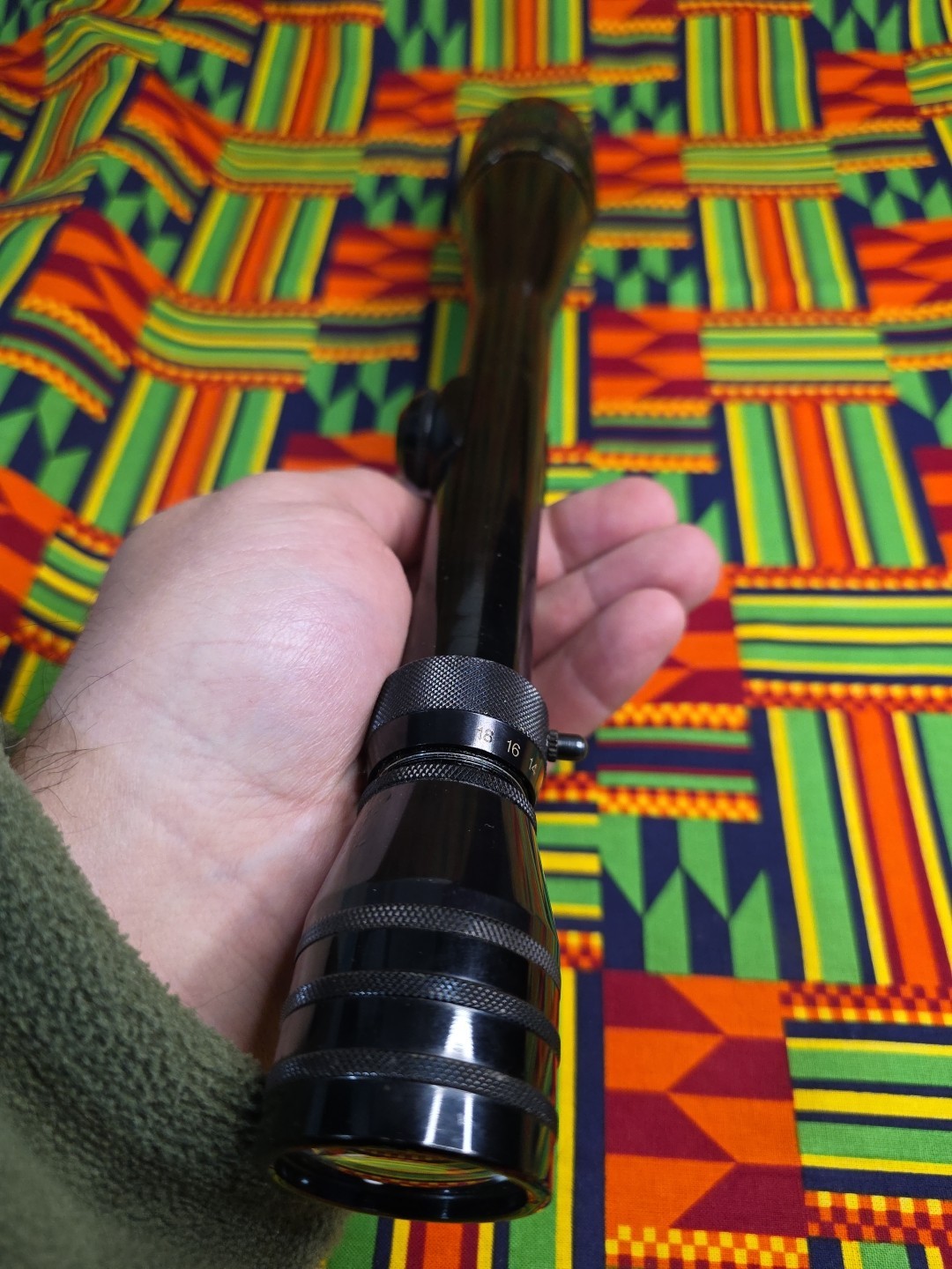 VINTAGE REDFIELD 6-18X ACCU-RANGE 600 GLOSS RIFLE SCOPE WITH AO TARGET RETICLE 