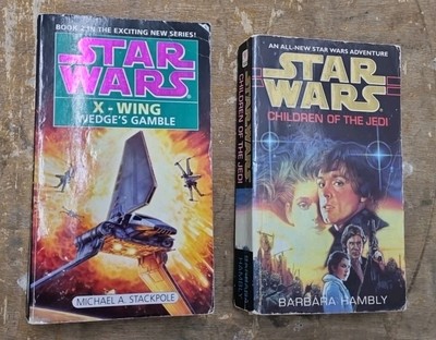 Star Wars: Kinder der Jedi & X-Wing Wedges Glücksspiel Vintage Taschenbücher