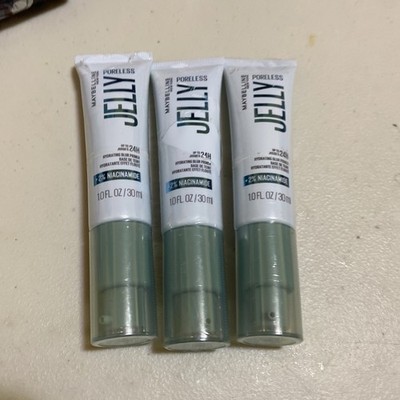 3 Maybelline New York Poreless Jelly Up to 24HR Hydrating Blur Primer 1.0 Fl Oz
