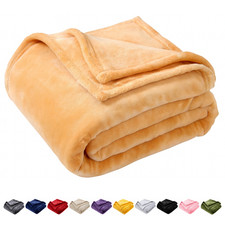 Extra Large Fleece Blanket Mink Throw Faux Fur Blanket Sofa Bed Travel Throw UK