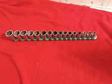 Snap-on 38 Drive 6pt Shallow 16pc Metric Socket Set 7mm 22mm Fsm71-fsm221 Snap-on 38 Drive 6pt Shallow 16pc Metric Socket Set 7mm 22mm Fsm71-fsm221