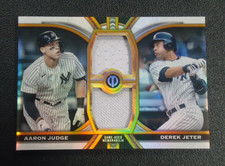 Aaron Judge - Derek Jeter 2023 TOPPS TRIBUTE DUAL RELIC 9/25 Card #DRJJ