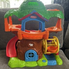 2004 Playskool Weebles Wobbles Musical Tree House Ferris Wheel Slide  5 Figures