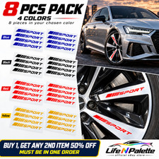 8 Pcs Sport Racing Wheel Rim Spoke Reflective Decal Stickers Stripes Car Trim 8 Pcs Sport Racing Wheel Rim Spoke Reflective Decal Stickers Stripes Car Trim