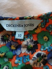 Dickens & Jones Floral Dress Green Size 10