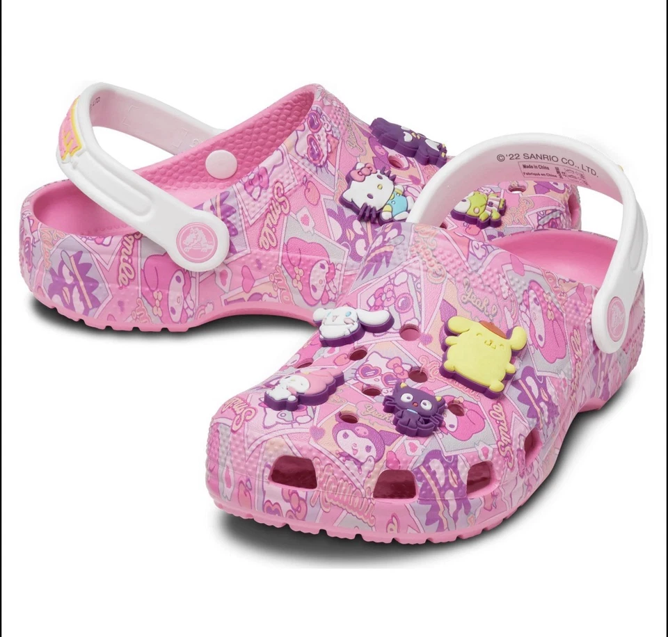 Zueco clásico para mujer Crocs Hello Kitty and Friends Sanrio rosa 6m 8w Foto 3 de 4