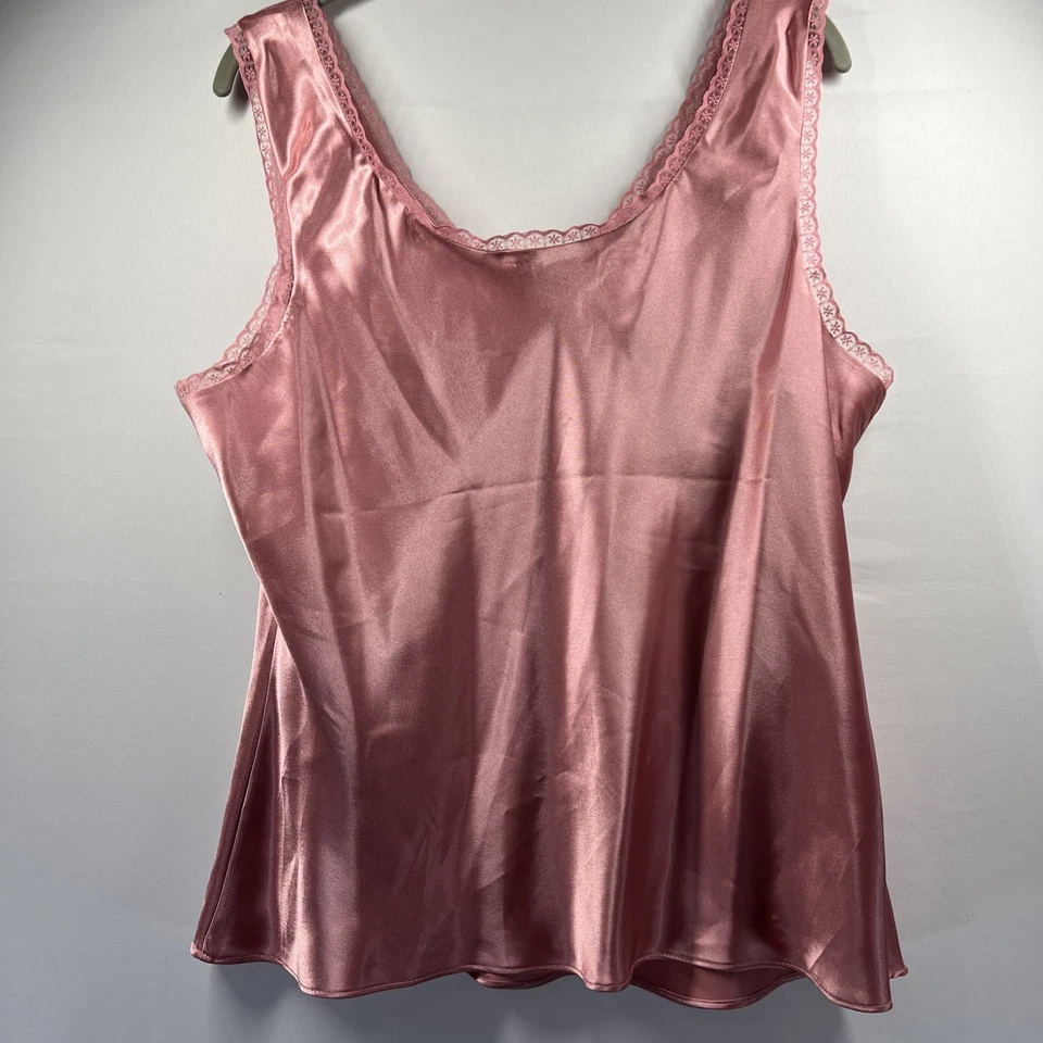 Regata feminina Cato Y2K cami XL cetim rosa babydoll sem mangas fada feminina - Imagem 3 de 4