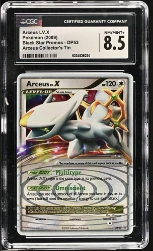 2009 Arceus LV.X Pokémon Black Star Promos - DP53 Arceus Collector's Tin CGC 8.5
