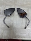 Arlen Ness 13-035 13-036 Chrome Left & Right Teardrop Mirror with Steel Stem ...