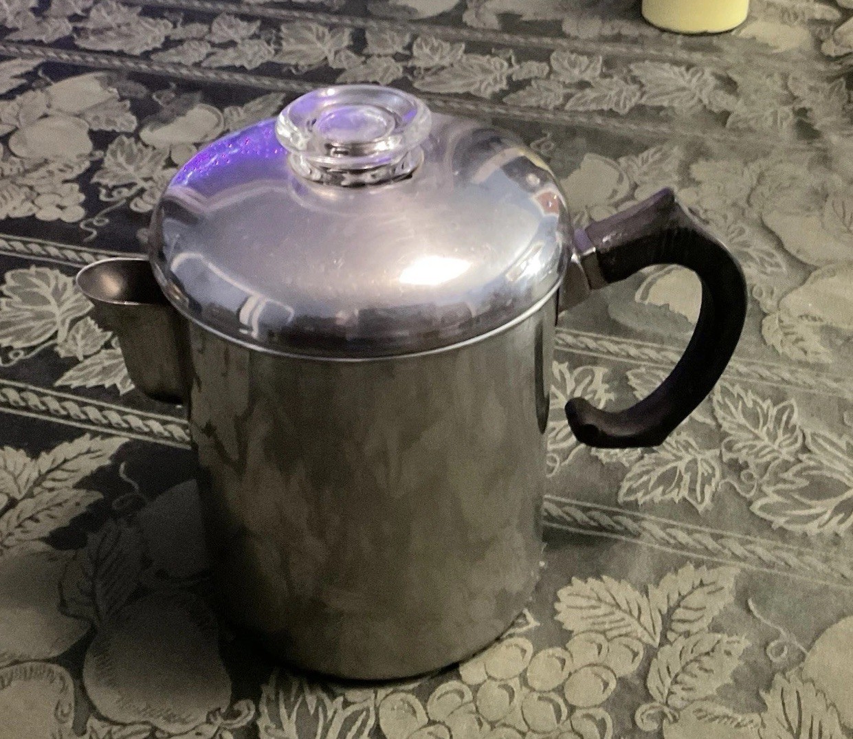 Vintage Farberware 8-Cup Stainless Steel Stovetop Percolator #718 – Complete Set