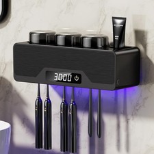 Wall-Mounted Toothbrush Holder, Smart Cleaner Case with Drying and Cleaning, ...