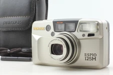 Works Good! [N MINT] Pentax Espio 125M Point & Shoot Film Camera Silver Fr JAPAN