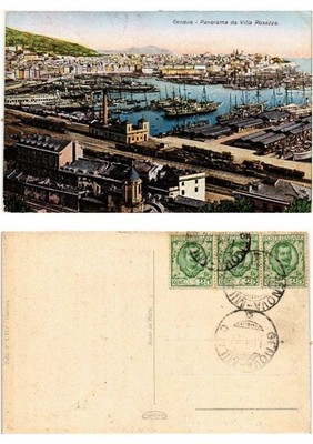 CPA GENOVA Panorama da Villa Rosazza ITALIEN (532685)